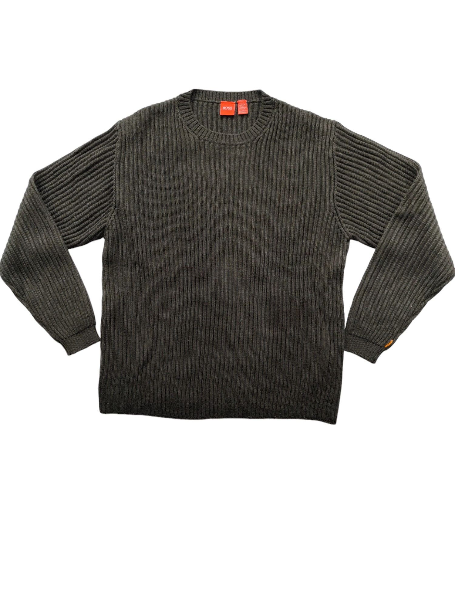 Hugo Boss Boss Hugo Boss Khaki Wool Pullover Size US L / EU 52-54 / 3 - 1 Thumbnail
