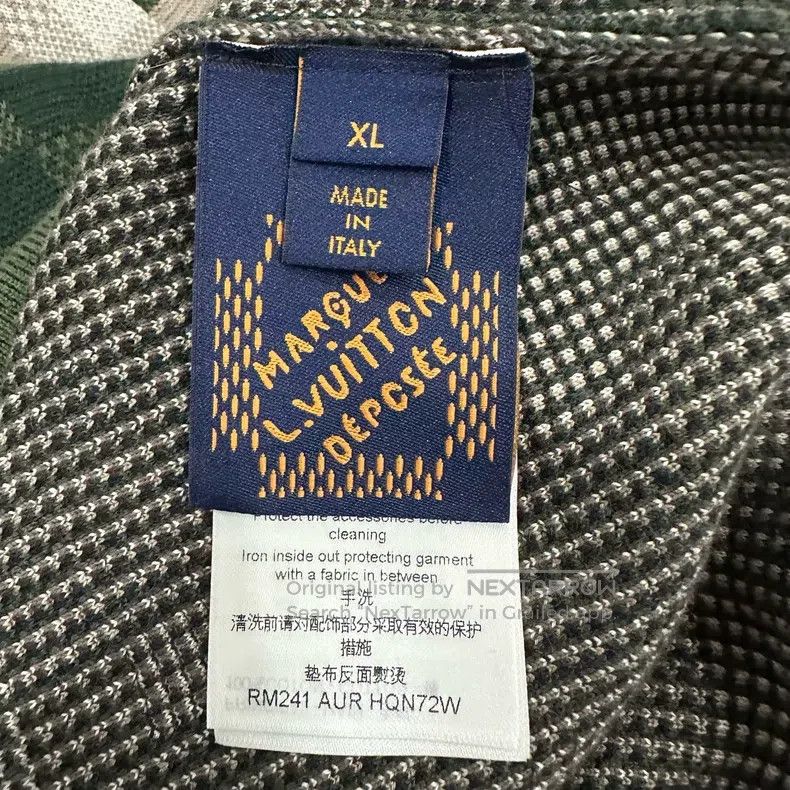 Louis Vuitton Louis Vuitton Faye Tung checkerboard studded letter sweate Size US XL / EU 56 / 4 - 4 Thumbnail