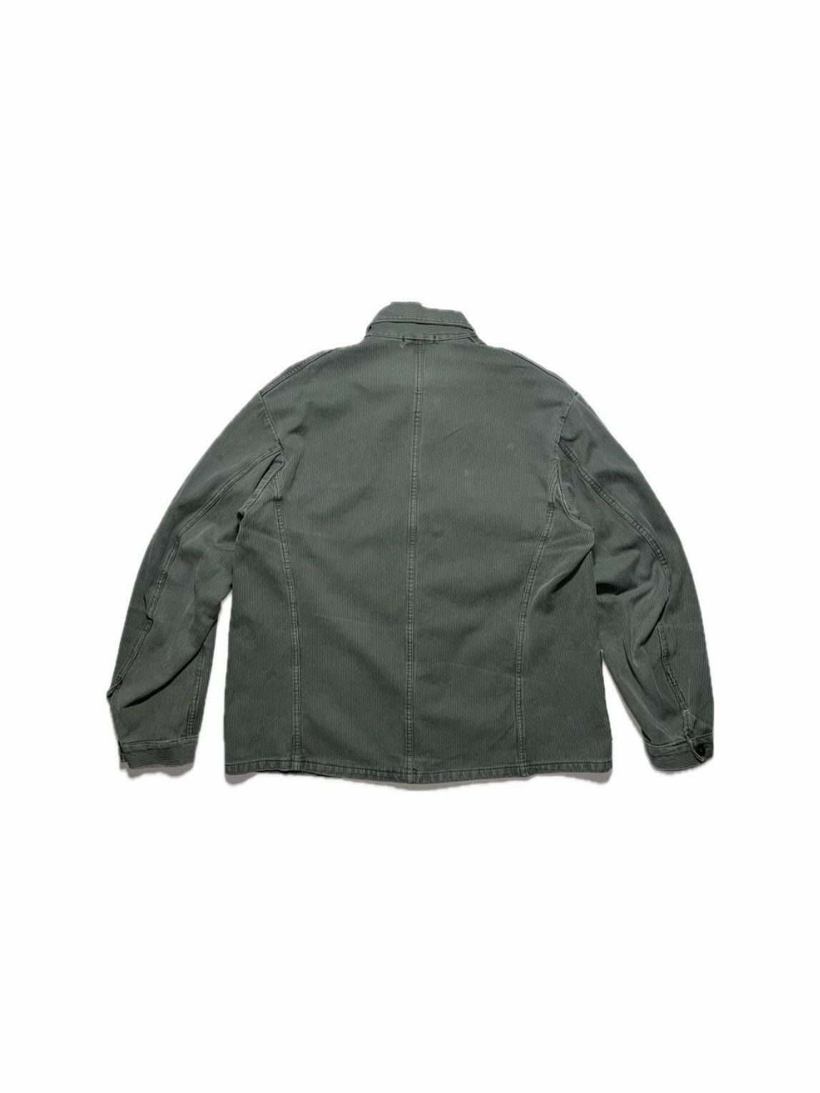 Vintage Vintage 80’s French Workwear Chore Jacket Distressed Grunge Size US L / EU 52-54 / 3 - 3 Thumbnail