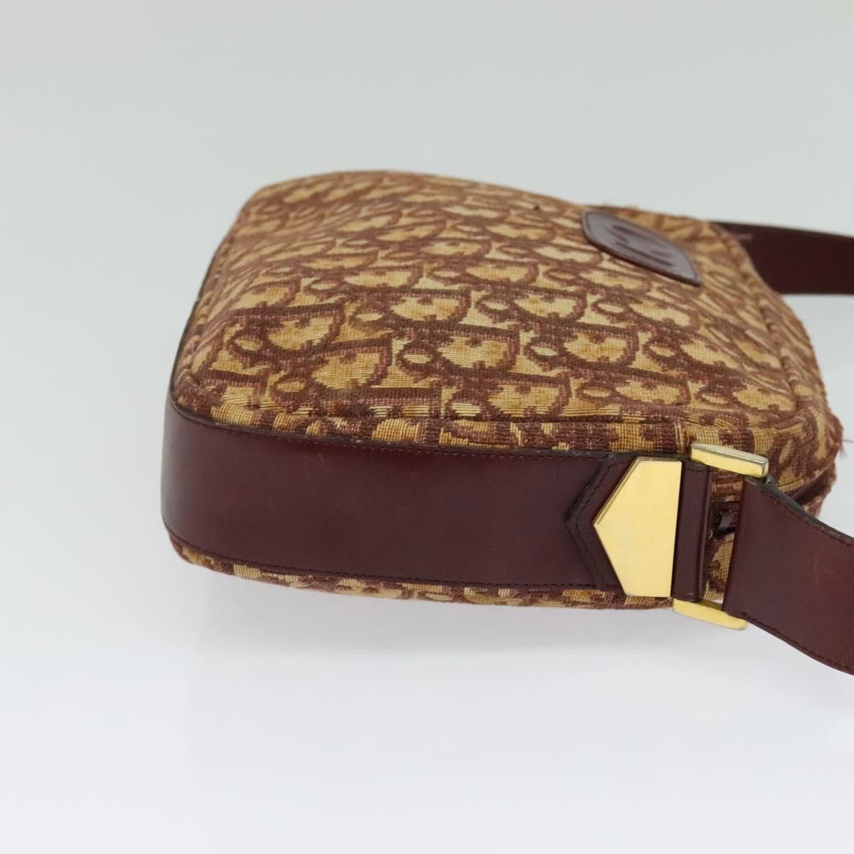 Dior DIOR Trotter Canvas Shoulder Bag Red Gold Size ONE SIZE - 5 Thumbnail