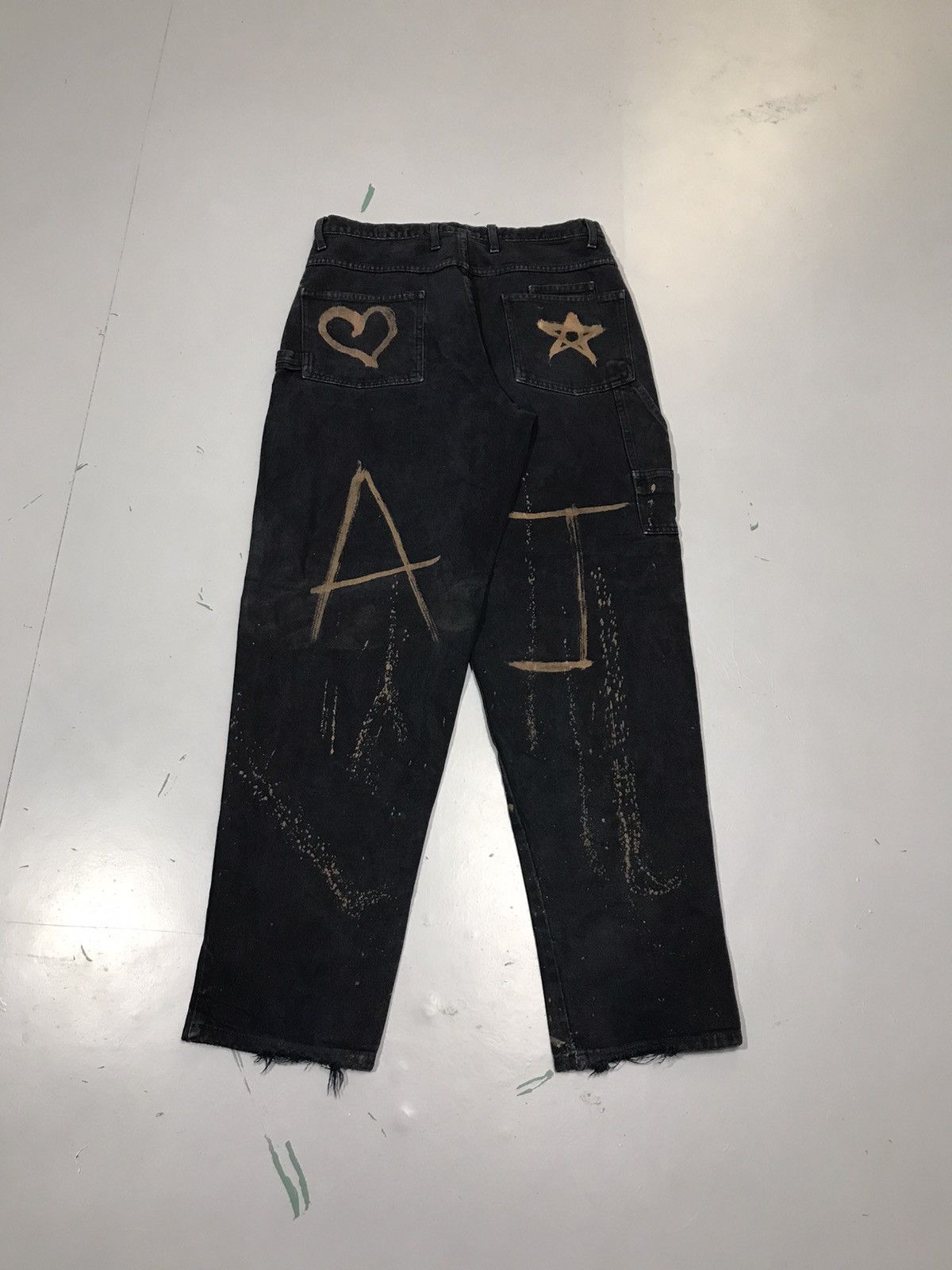 Karl Kani Vintage Karl Kani bleached splatter carpenter denim Size US 32 / EU 48 - 2 Thumbnail