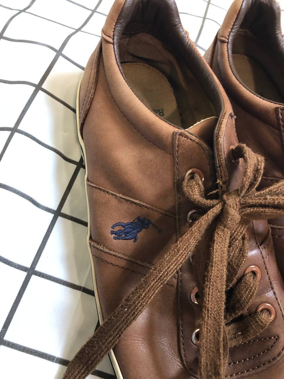 Polo Ralph Lauren Ralph Lauren Hanford Leder Sneaker Herren Neu ungetragen Size US 10 / EU 43 - 5 Thumbnail