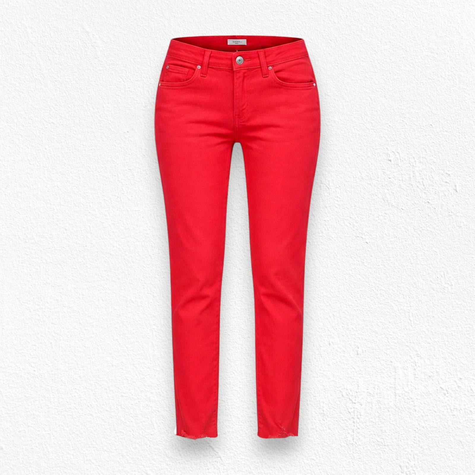 Other Bright Red Ankle Skinny Jeans Size 4 Size 27" / US 4 / IT 40 - 1 Thumbnail