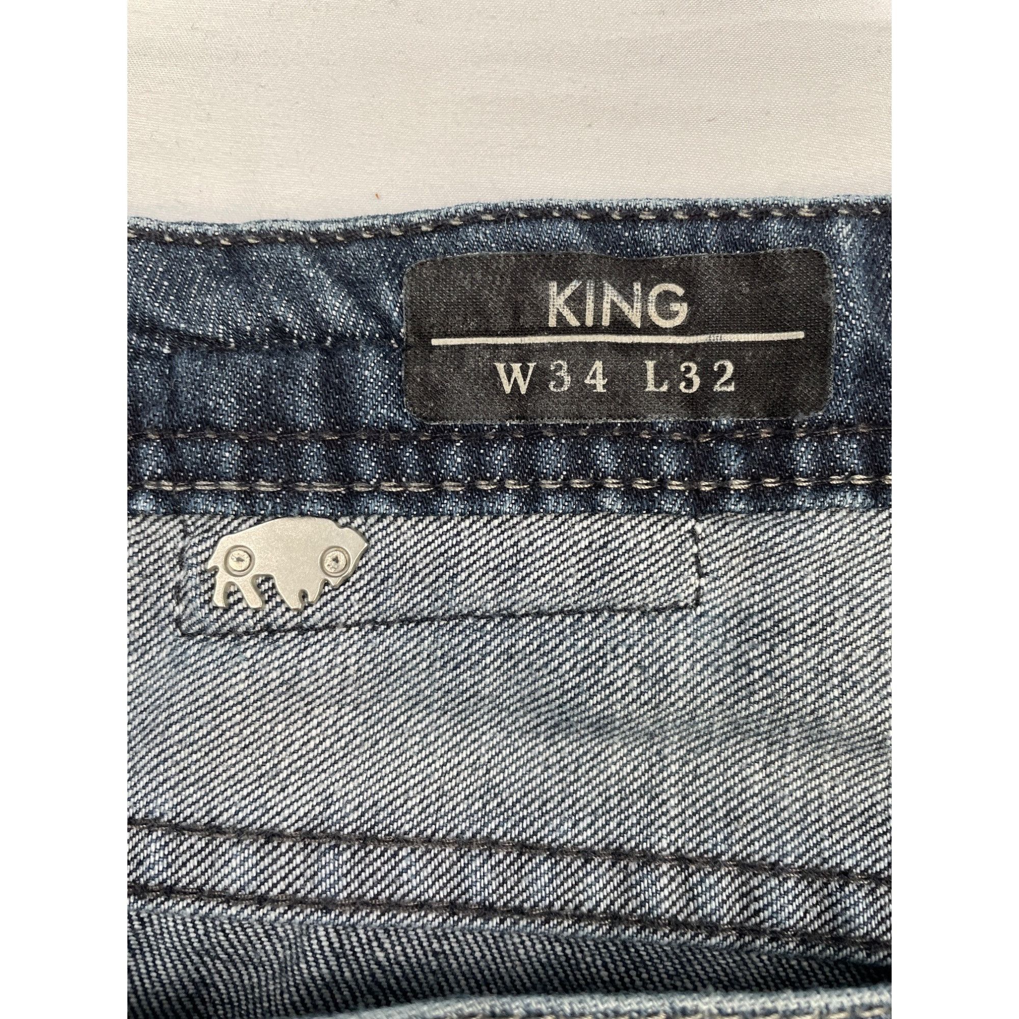 Buffalo David Bitton Buffalo David BItton Men's Blue Jeans Wide Leg Size 34x32 SK Size US 34 / EU 50 - 7 Thumbnail