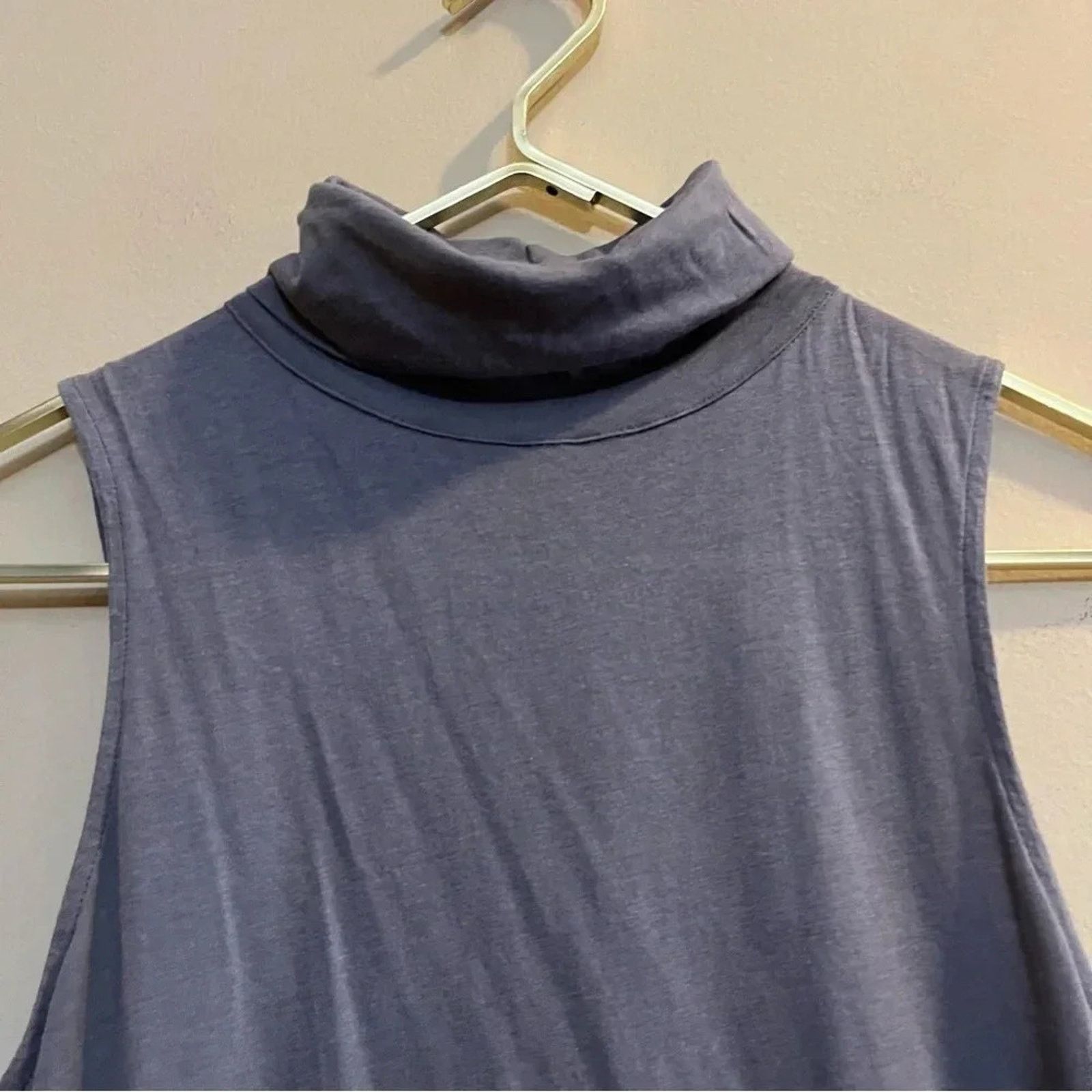 Other Womens Tildon Grey Turtleneck Tank Top sz S Zipper Size S / US 4 / IT 40 - 2 Thumbnail