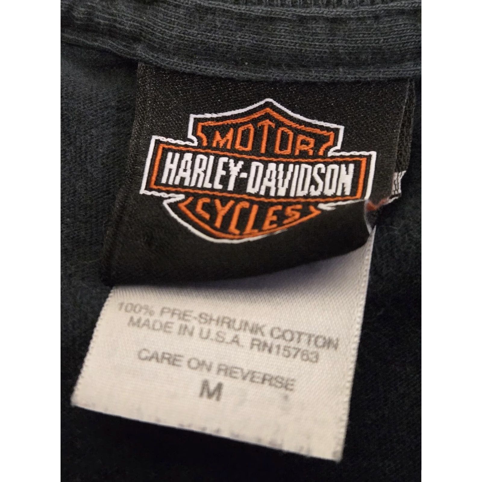 Harley Davidson VINTAGE Harley-Davidson Shirt Mens M Black Eagle Lightning 25th Anniversary 2005 Villa Ridge MO T-Shirt Mens Size US M / EU 48-50 / 2 - 3 Thumbnail