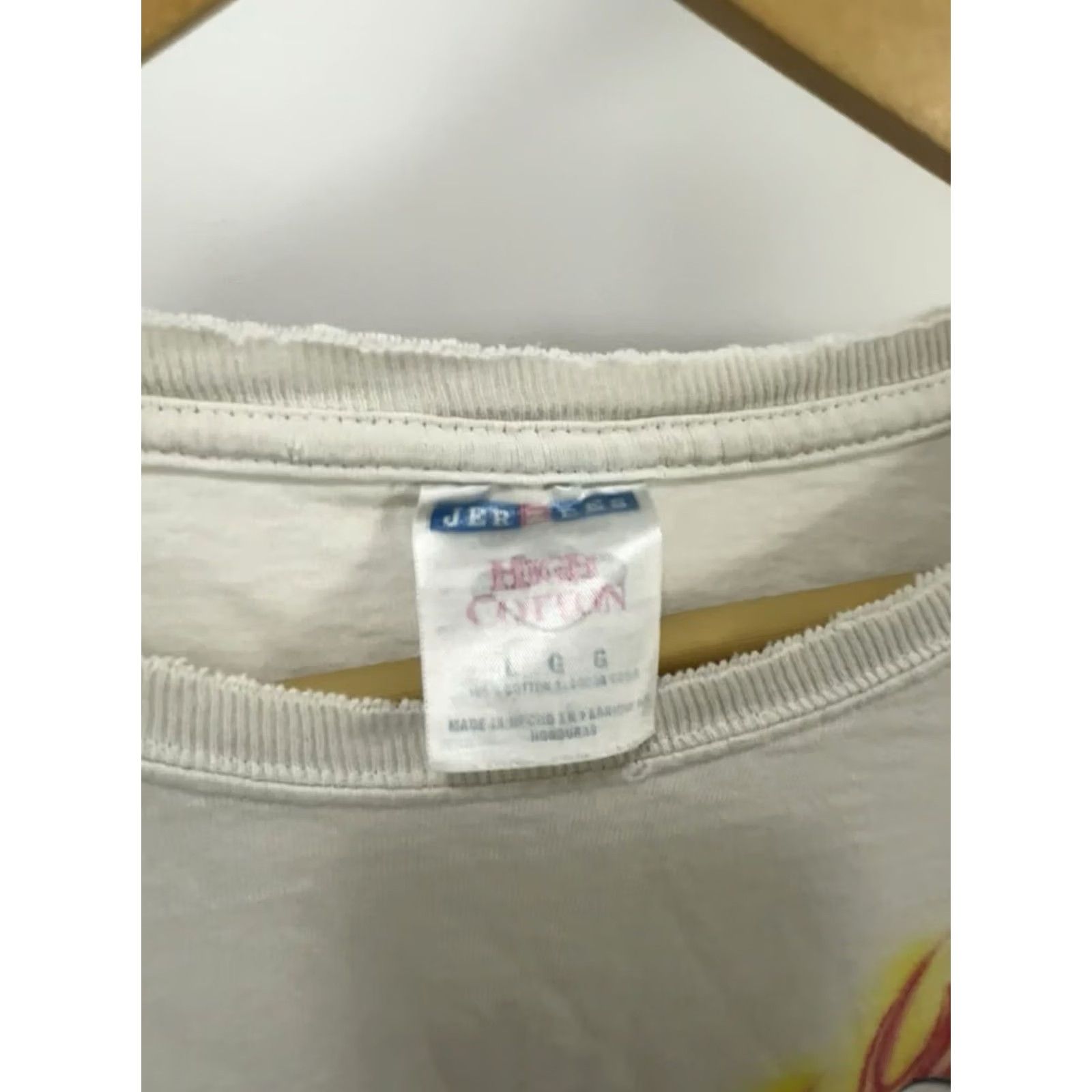Jerzees VTG Corvette Fire Flame Panama Beach Worn Distressed Cotton T-Shirt Size L Shirt Mens White Fire Thrashed 90s Event Racing Size US L / EU 52-54 / 3 - 8 Thumbnail