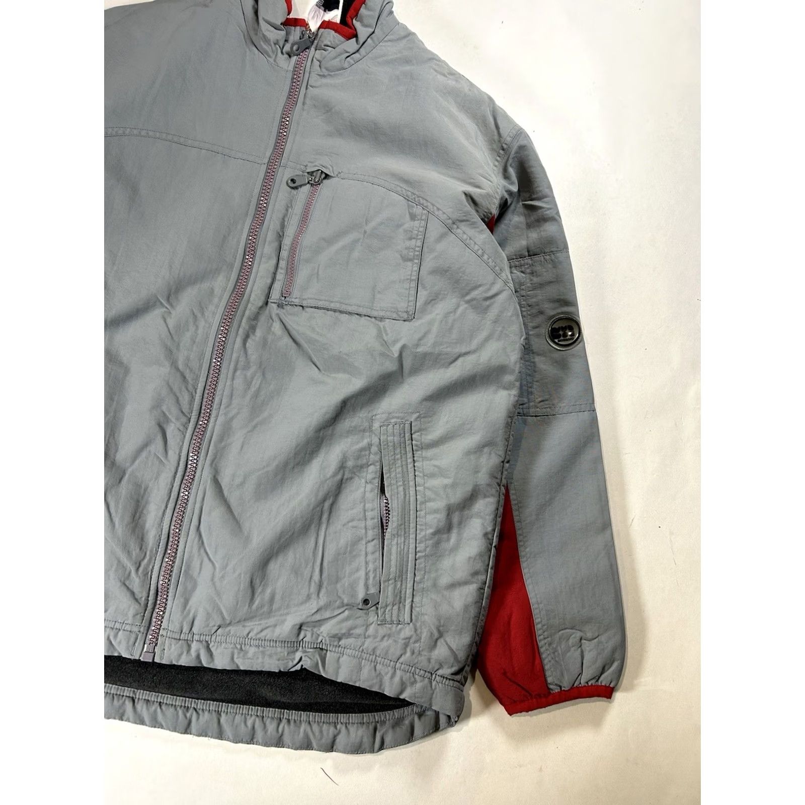 Mossimo VINTAGE Mossimo Jacket Fleece Liner Zip Up Medium Can Large Gray/Red Unisex Adults Size US L / EU 52-54 / 3 - 5 Thumbnail