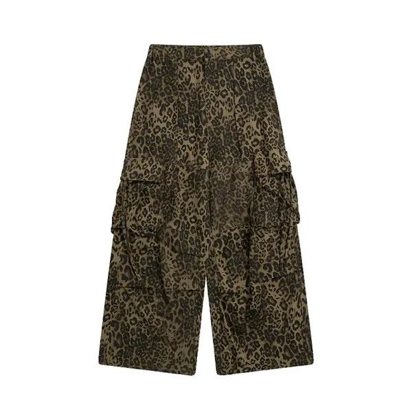 Vintage Maijima x Rieko Stylish Leopard Print Cargo Pants Size US 30 / EU 46 - 5 Thumbnail
