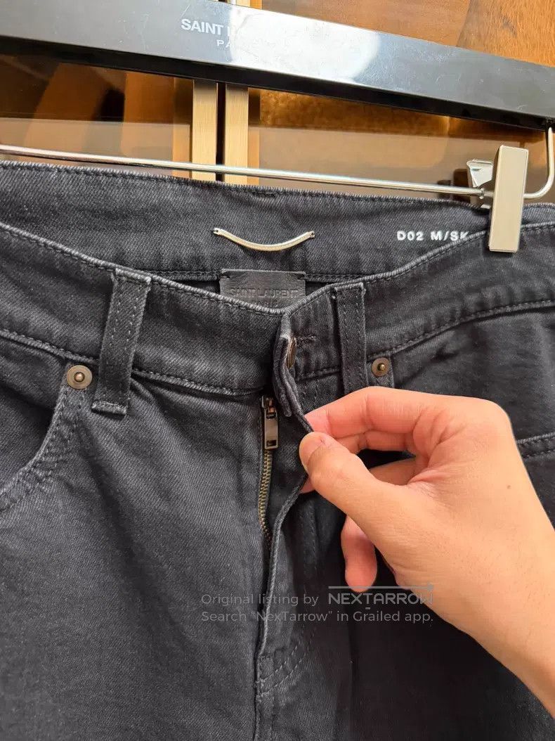 Saint Laurent Paris Saint Laurent Paris Black Denim Jeans i Size US 30 / EU 46 - 4 Thumbnail