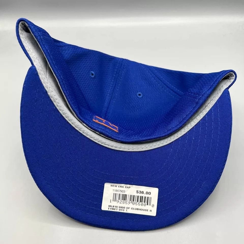 New Era New York Mets Hat Men 7 Blue 59Fifty New Era Fitted Cap New Size ONE SIZE - 4 Thumbnail