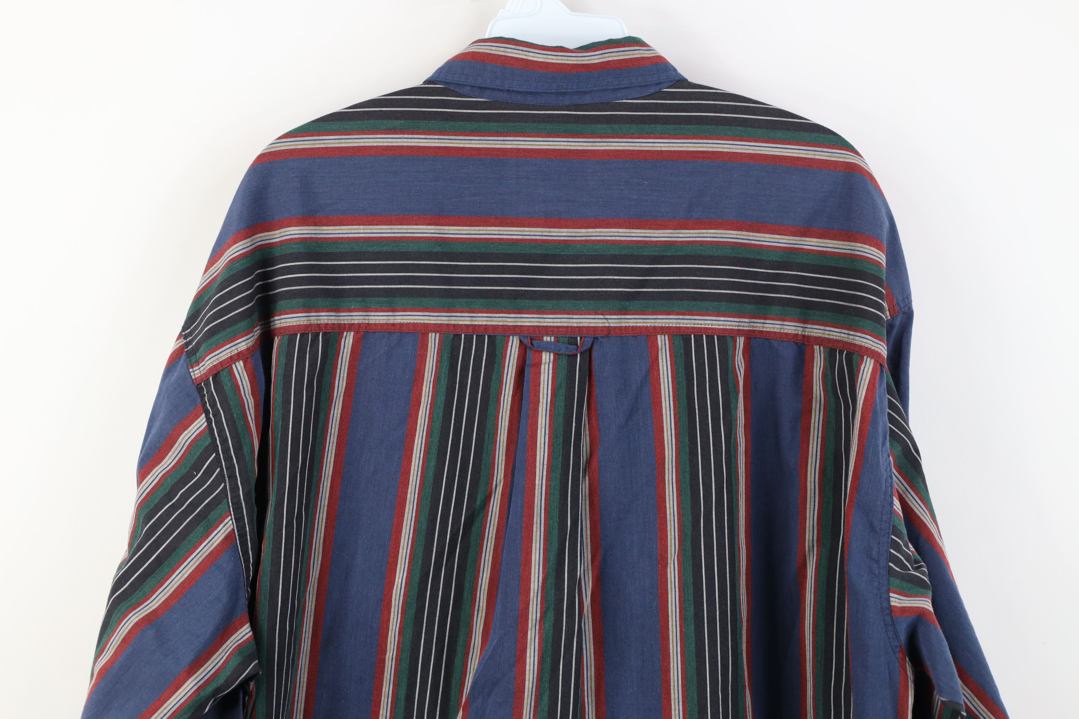 Vintage Vintage 90s Streetwear Block Collared Button Down Shirt Size US L / EU 52-54 / 3 - 11 Thumbnail