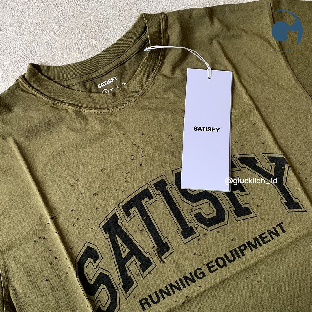 Satisfy Satisfy, MothTech Tee in Sun Bleached Military Olive Size US S / EU 44-46 / 1 - 4 Thumbnail