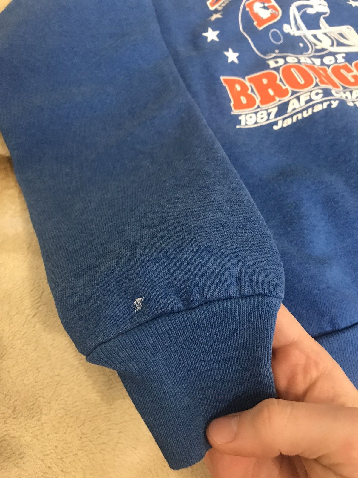 NFL 🔥 Vintage 90s NFL Denver Broncos Navy Sweatshirt Size US M / EU 48-50 / 2 - 6 Thumbnail