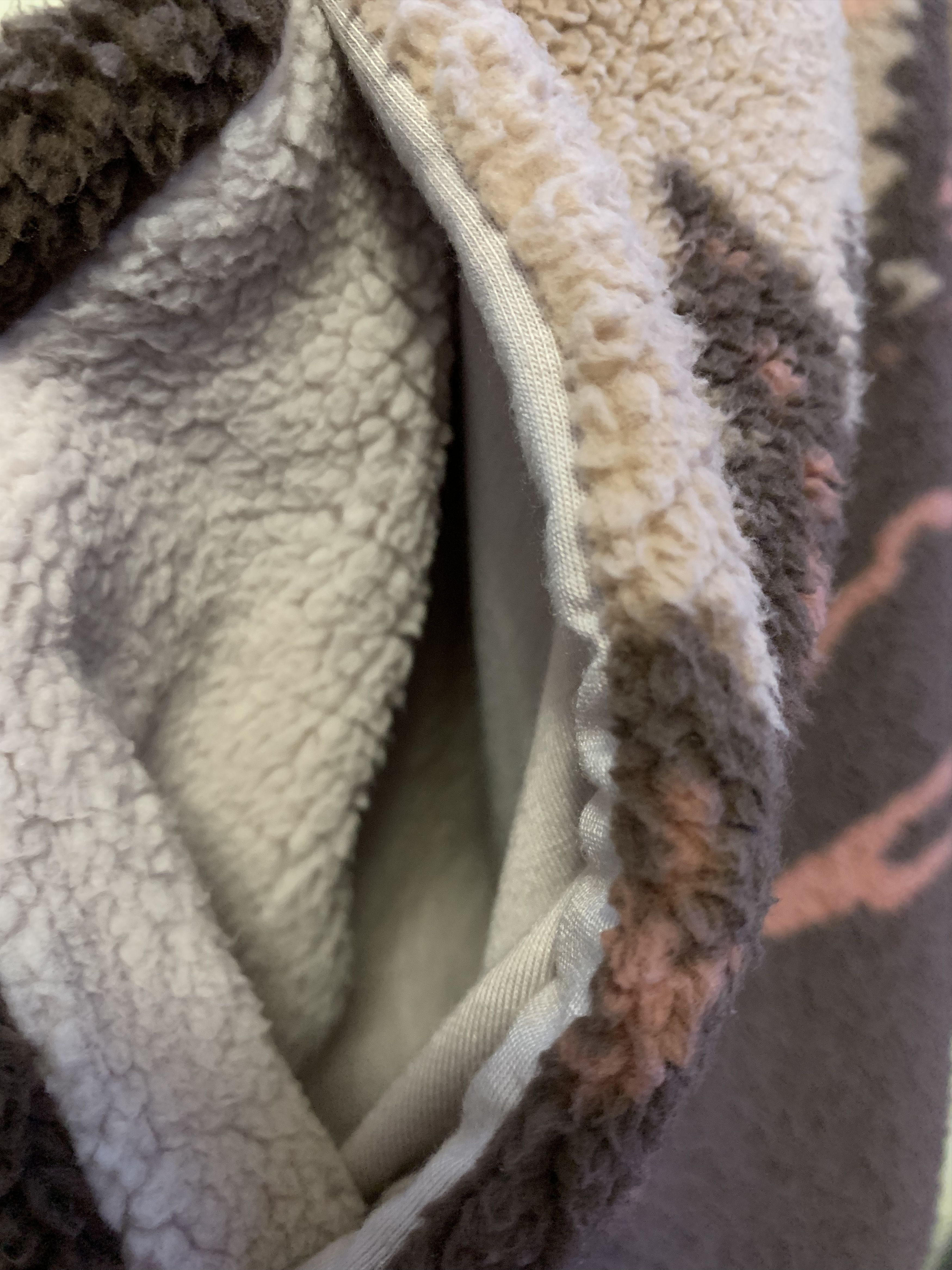Other SUNSET LANDSCAPE Custom Sherpa Fleece ⊛ PNK/ORNG/BRWN ⊛ New Size US M / EU 48-50 / 2 - 4 Thumbnail