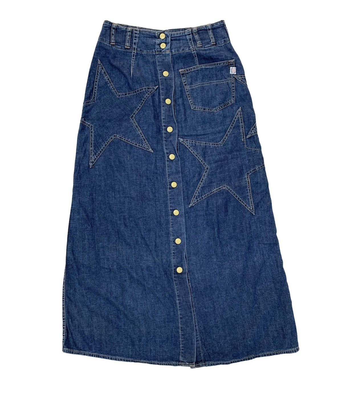 Hysteric Glamour Button-Up Denim Maxi Skirt Size 27" / US 4 / IT 40 - 1 Thumbnail