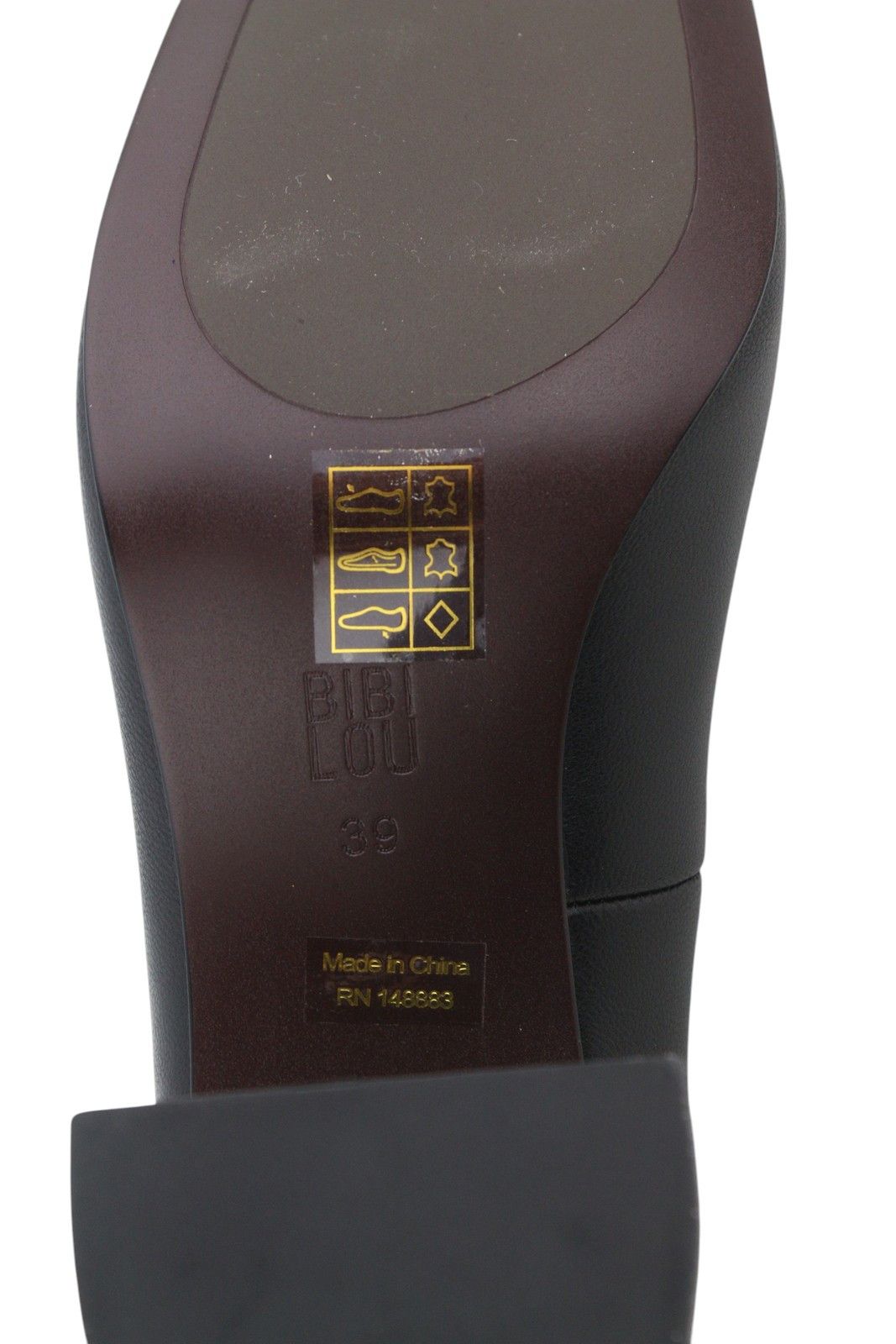Other BIBI LOU DENNIS EU39 Black Leather Square Gold Tone 87565 Size US 8 / IT 38 - 11 Thumbnail