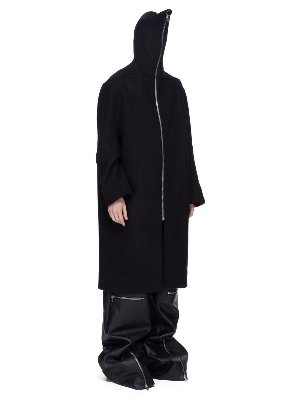Rick Owens Rick Owens Black Concordians Virgin Wool Mac Coat Size US M / EU 48-50 / 2 - 5 Thumbnail