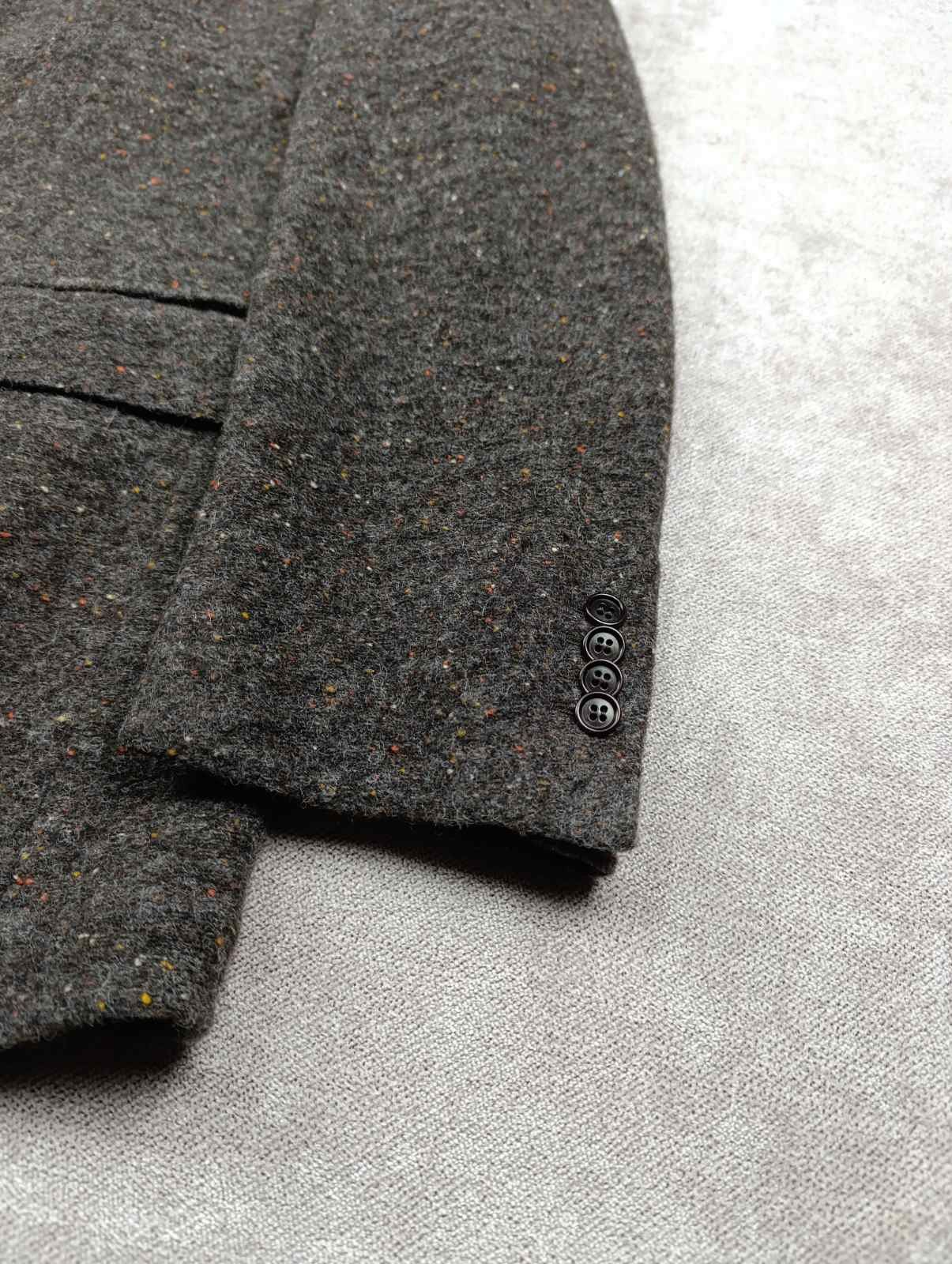 SARTORIO SARTORIO NAPOLI BY KITON MENS TWEED WOOL BLAZER JACKET Size 54R - 4 Thumbnail