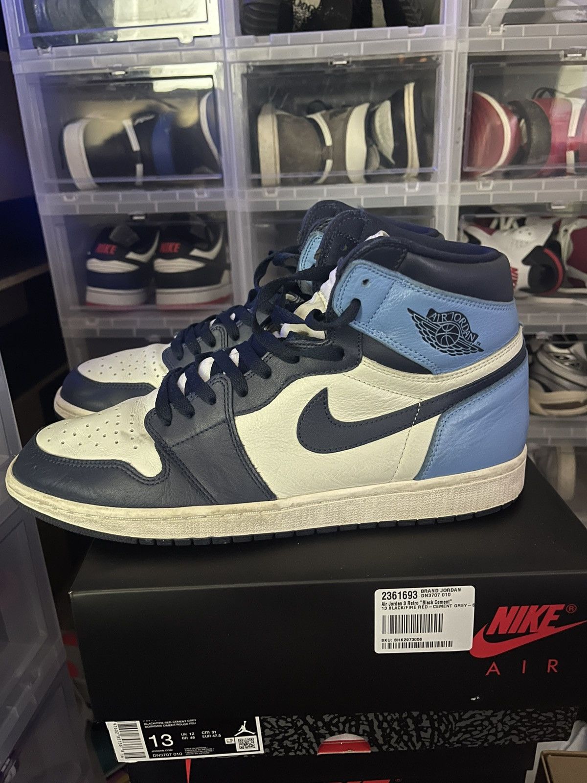 Jordan Brand × Nike Air Jordan 1 High OG Obsidian Size 13 Size US 13 / EU 46 - 6 Thumbnail