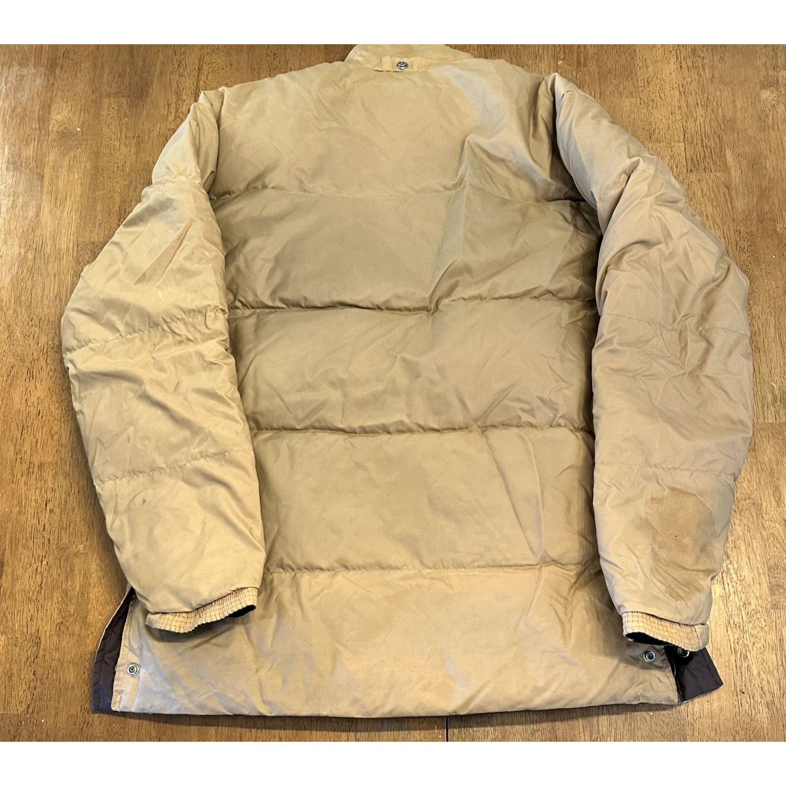 Vintage VINTAGE Down Parka Jacket Regular L Beige 90s Outdoor Hunting Browning Fur Trim Zip Puffer Mens Size US L / EU 52-54 / 3 - 2 Thumbnail