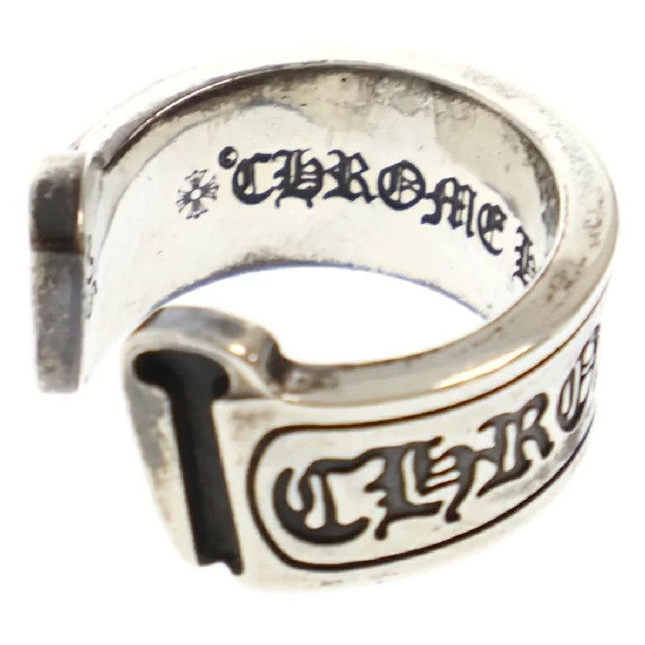 Chrome Hearts CHROME HEARTS LARGE SCROLL LABEL SILVER RING Size ONE SIZE - 5 Thumbnail