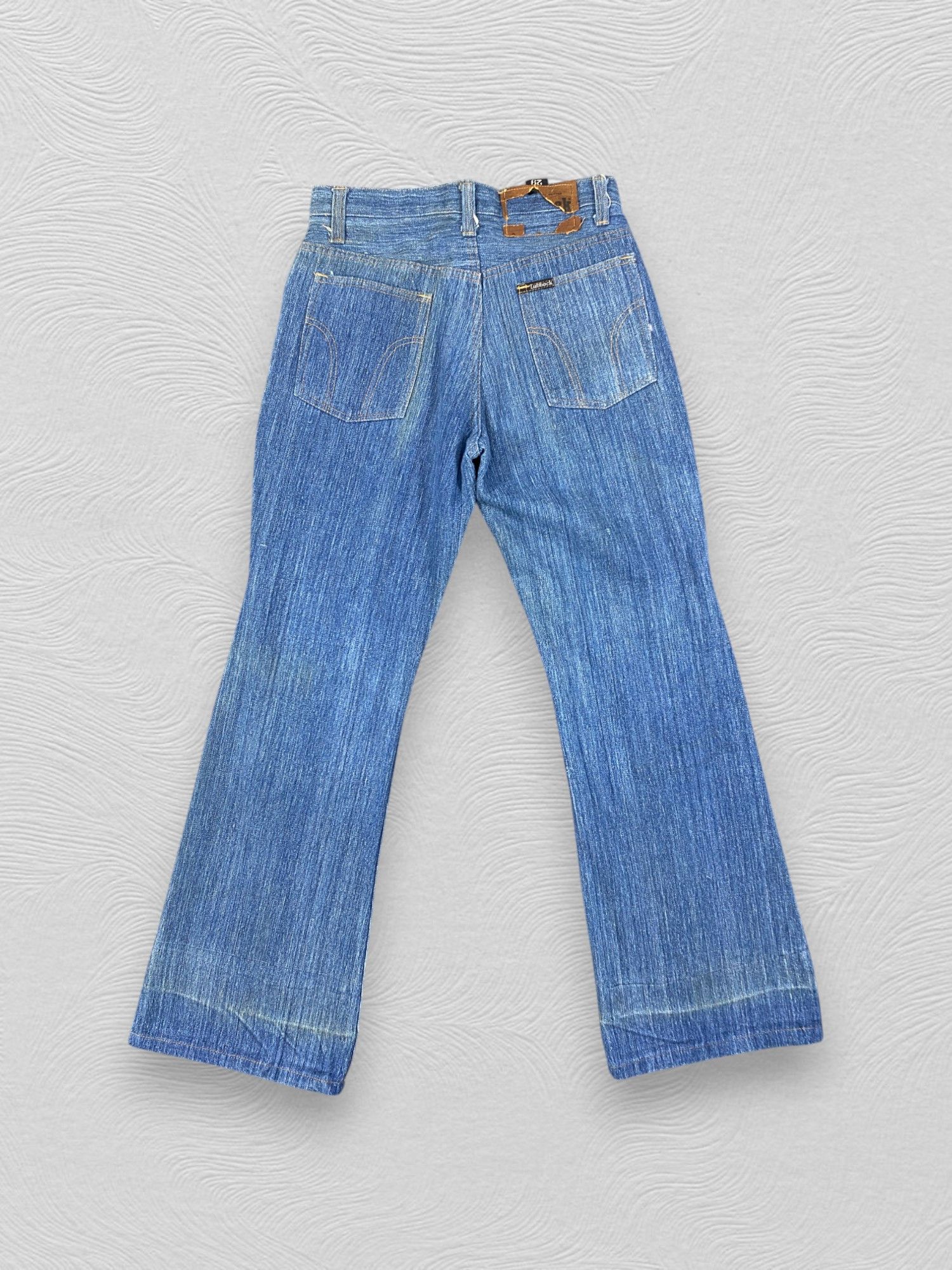 Japanese Brand Blue Vintage Lubbock Flare Denim Jeans 28x28.5 - JN3363 Size US 28 / EU 44 - 2 Thumbnail