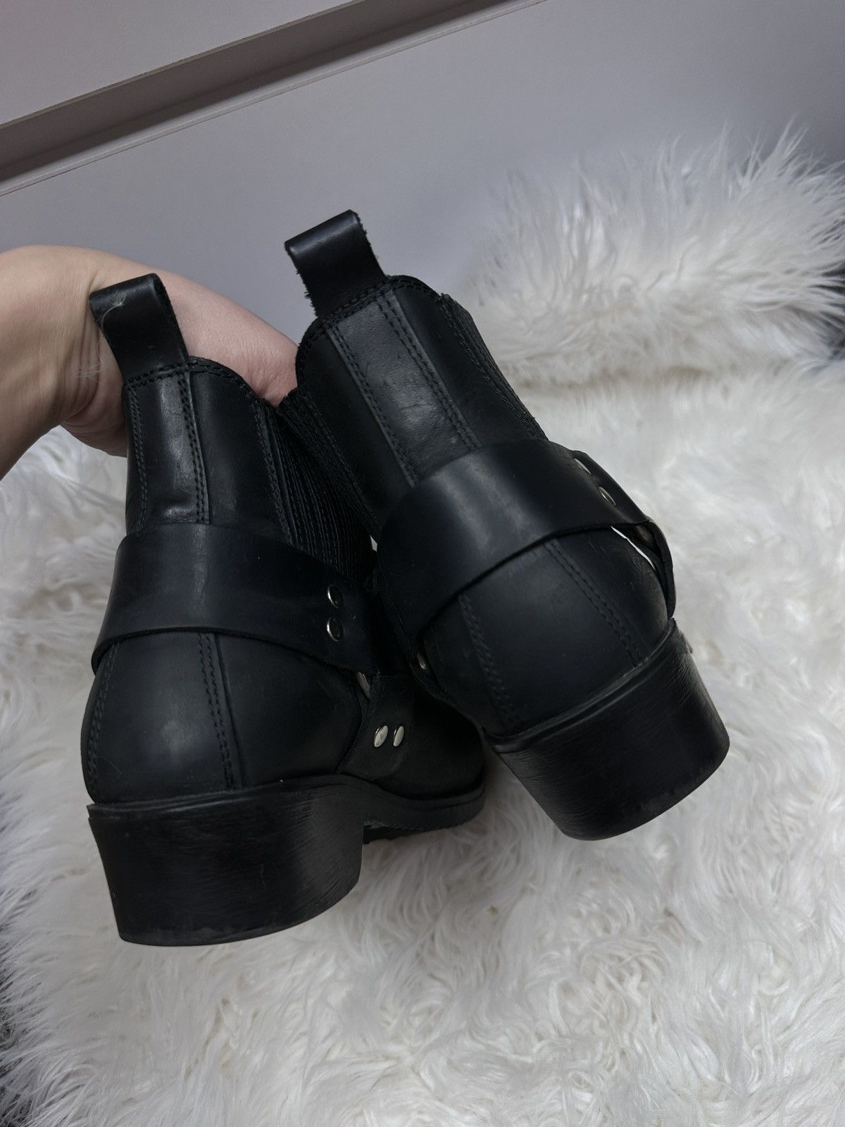 Other Kochmann Spain Design Western Ankle Black Leather Vintage Size US 6 / IT 36 - 5 Thumbnail