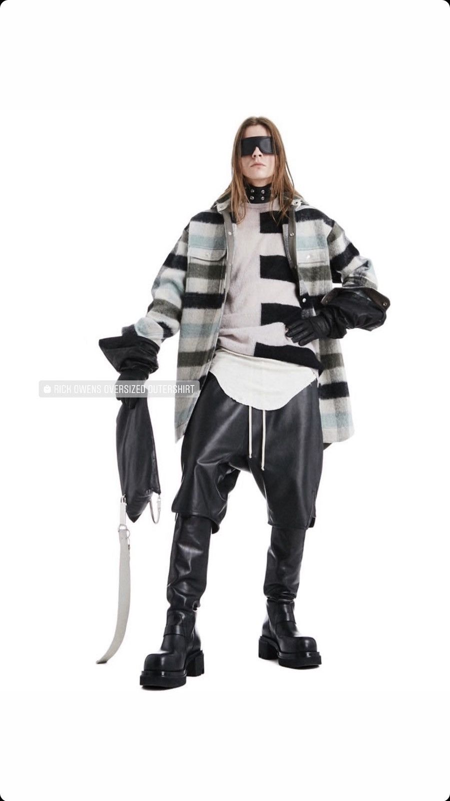 Rick Owens STROBE FW22 Oversized Outershirt. Size 50 Size US M / EU 48-50 / 2 - 18 Thumbnail