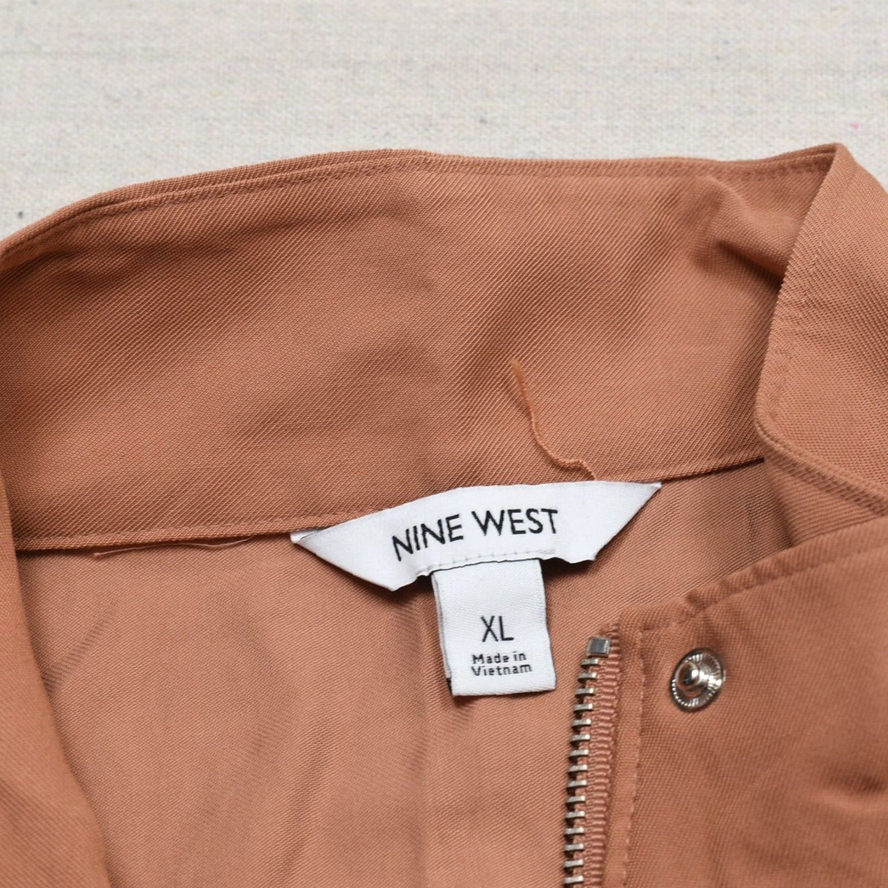 Nine West Nine West Women Full Zip Blazer Jacket Solid Rayon Orange XL Size XL / US 12-14 / IT 48-50 - 7 Thumbnail