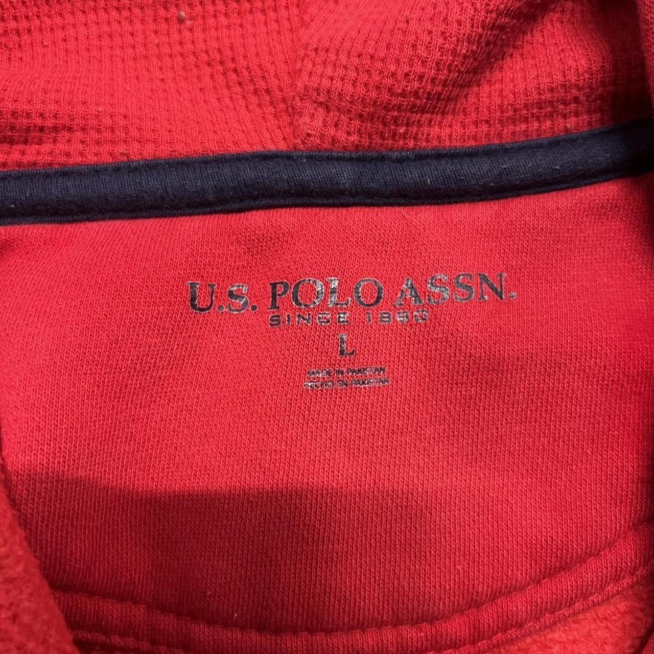 Vintage Crazy Vintage Y2K/2000s US Polo Assn Y2K Essential Zipup Hoodie! Size US L / EU 52-54 / 3 - 4 Thumbnail