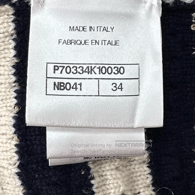 Chanel Chanel 21C blue and white striped knitted jacket Size XXS / US 00 / IT 34 - 7 Thumbnail
