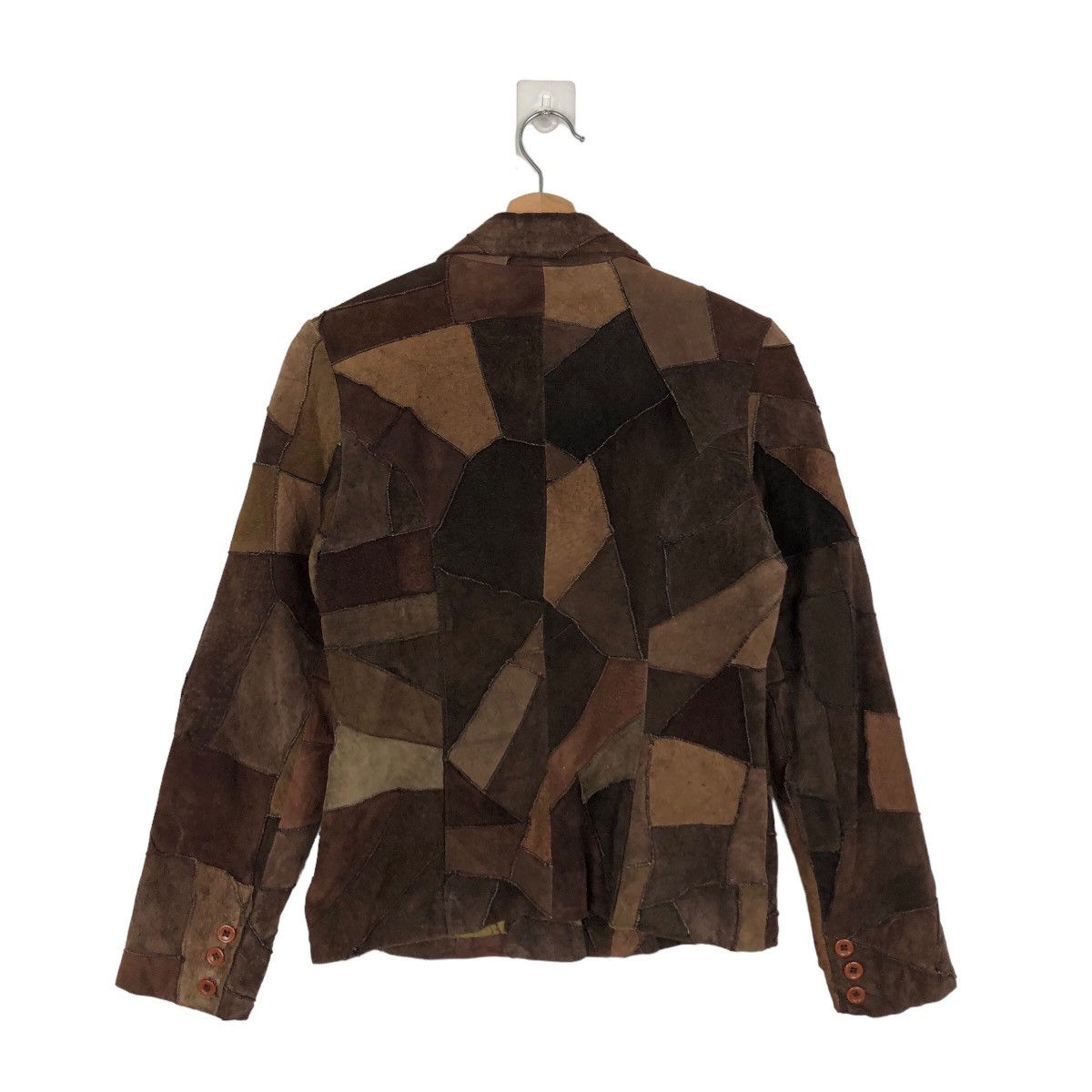 Japanese Brand 🔥90s VINTAGE SOFT LEATHER JACKET BODY SHAKE JAPAN PATCHWORK Size US M / EU 48-50 / 2 - 7 Thumbnail