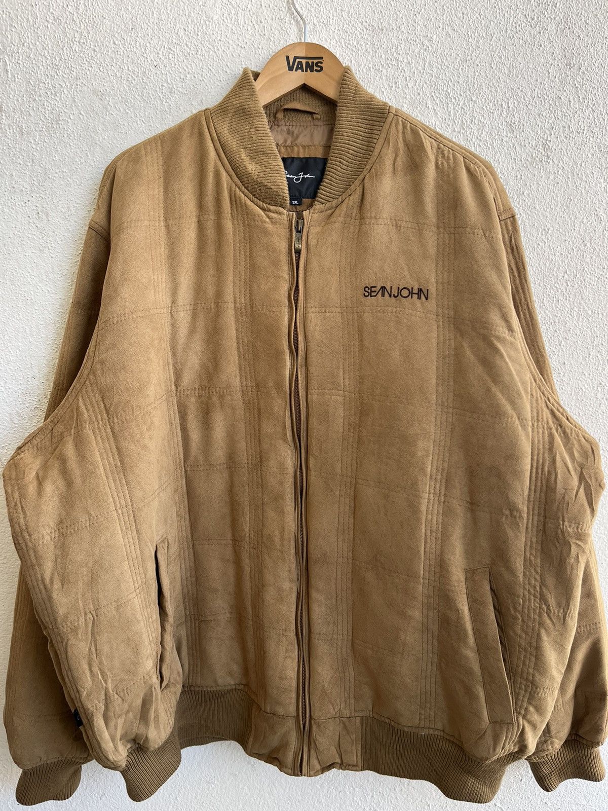 Sean John Sean John Bomber Jacket SpellOut Brown Size US XXL / EU 58 / 5 - 3 Thumbnail