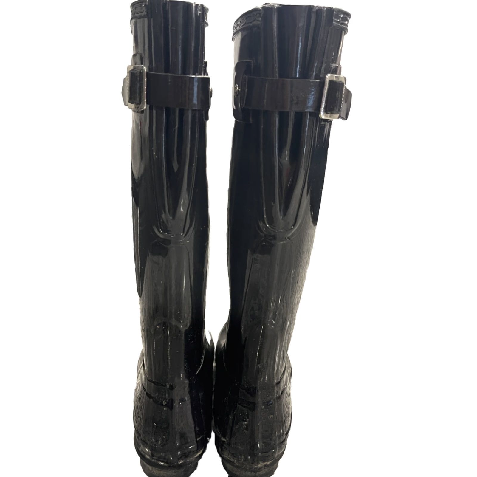 Hunter Hunter Women's Original Tall Gloss Rain Boots Size 6 Black Size US 6 / IT 36 - 2 Thumbnail