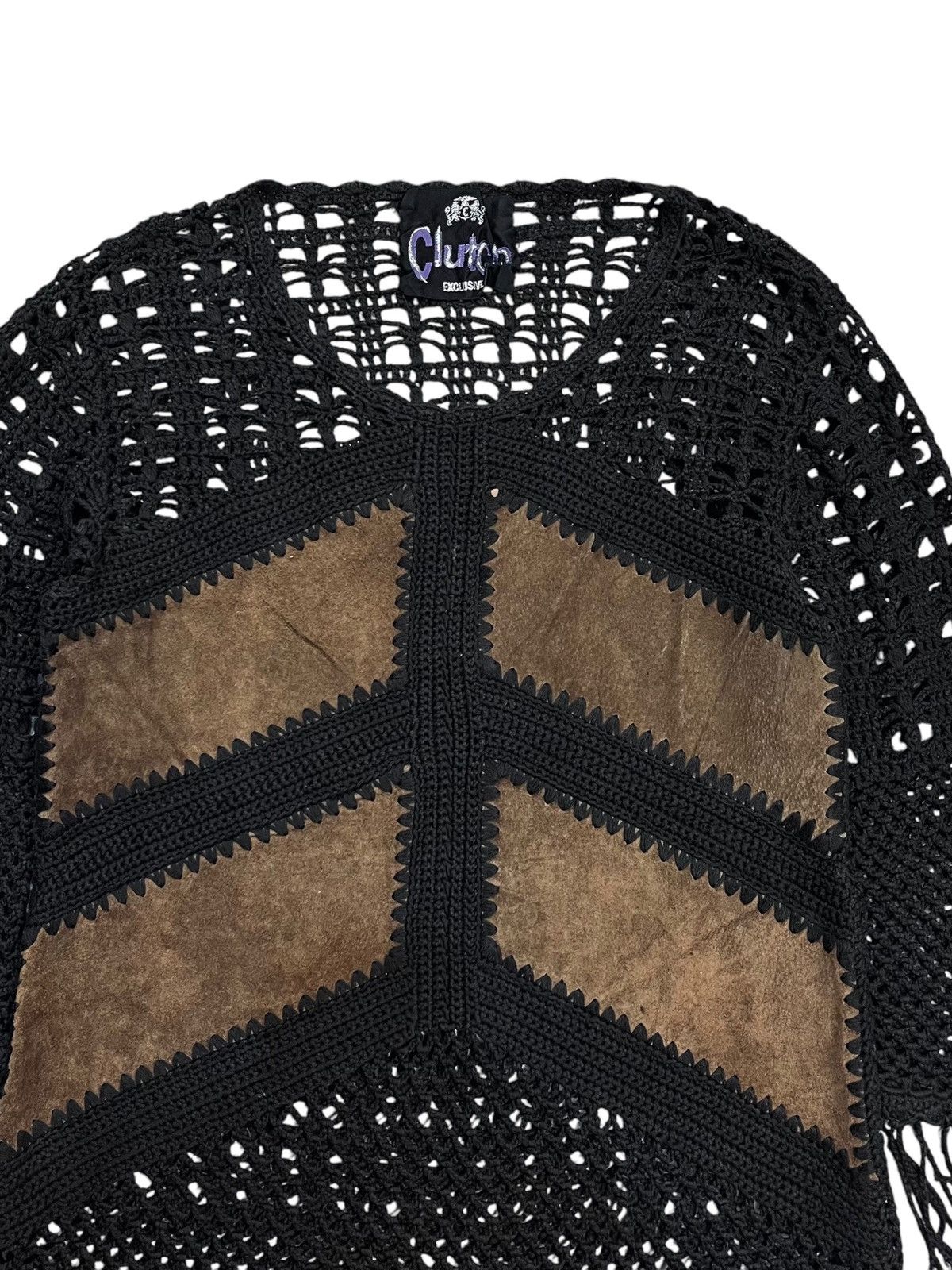 14th Addiction 2000s Clutch Exclusive - Open Knitted Ethnic Fringe Top Size US M / EU 48-50 / 2 - 5 Thumbnail