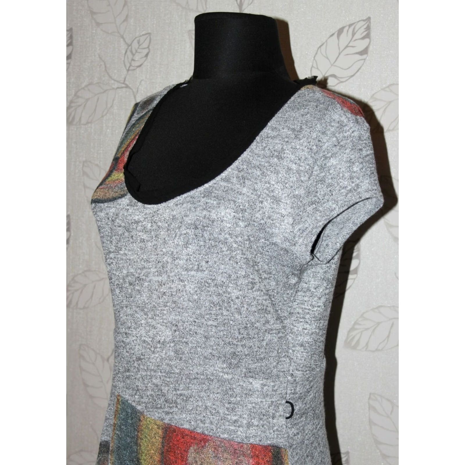 Desigual Desigual Dress Grey Eldoris Robe L 57V20W0 Size Size L / US 10 / IT 46 - 3 Thumbnail