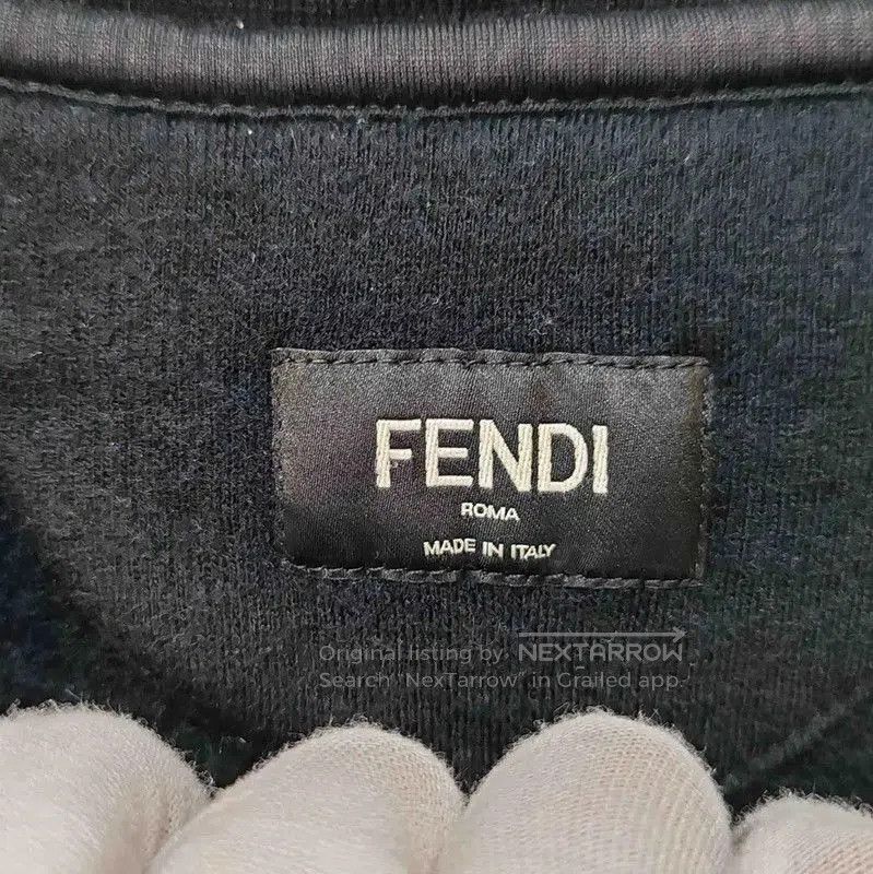 Fendi Fendi Black Wool Men's Sweatshirt with Karl Lagerfeld Desig Size US L / EU 52-54 / 3 - 3 Thumbnail