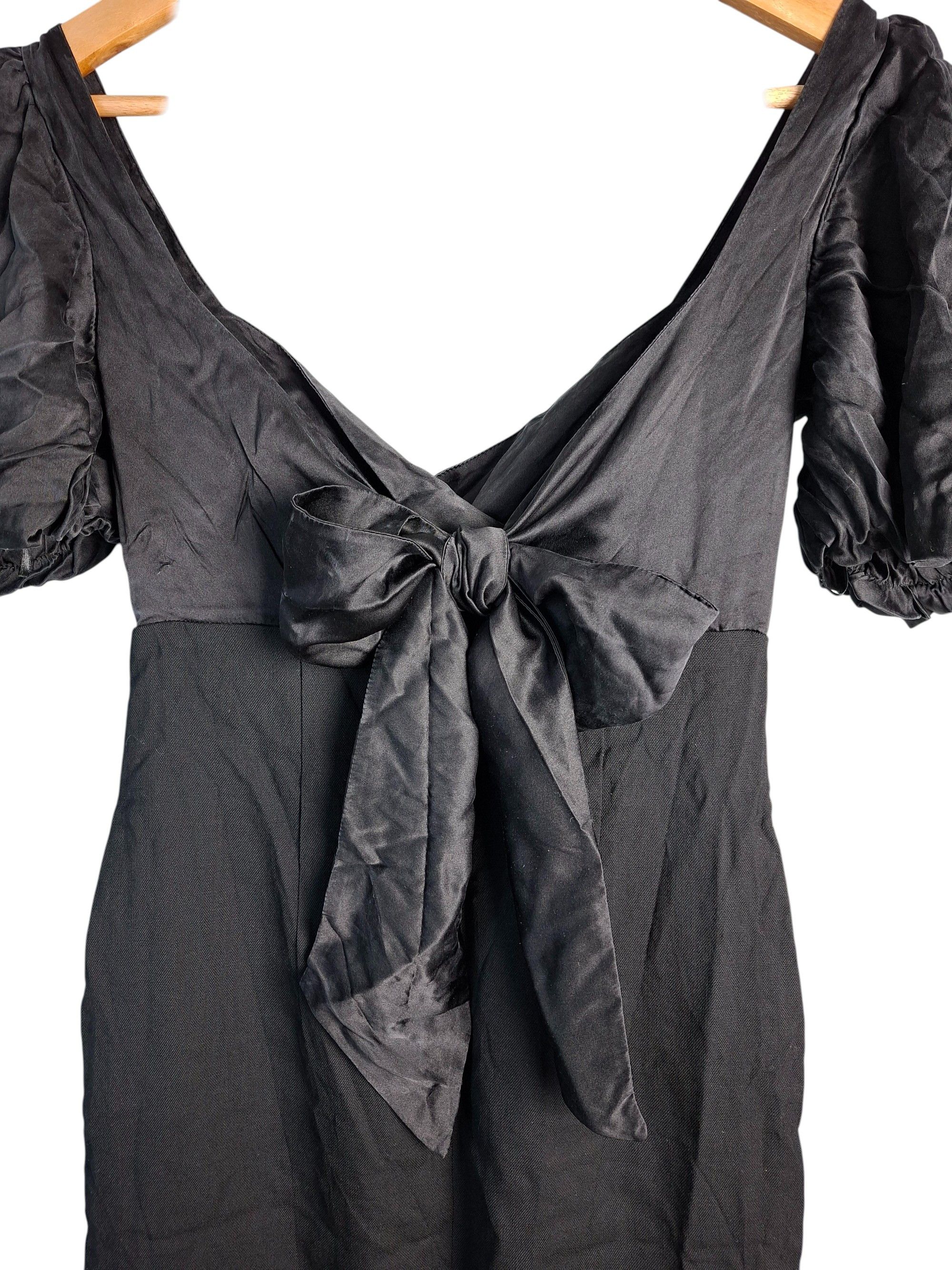Vtg Moschino Cheap and Chic Black Silk Wool Dress