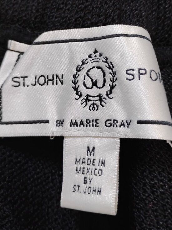St. John St. John Sport Marie Gray Santana Knit Pants Wool Blend Size 30" / US 8 / IT 44 - 4 Thumbnail