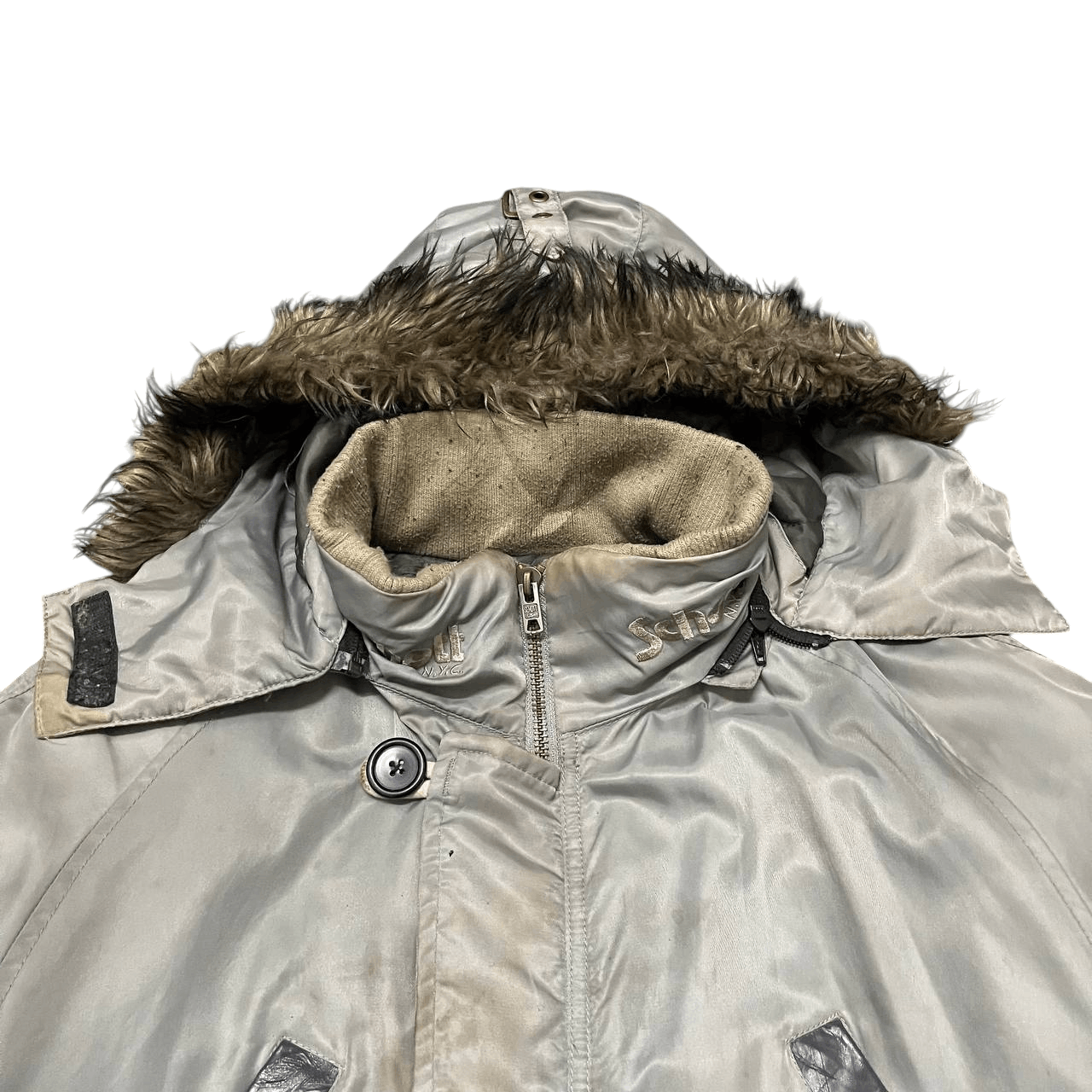 Schott Vintage Schott NYC Fur Hooded Jacket N3B Size US M / EU 48-50 / 2 - 12 Thumbnail