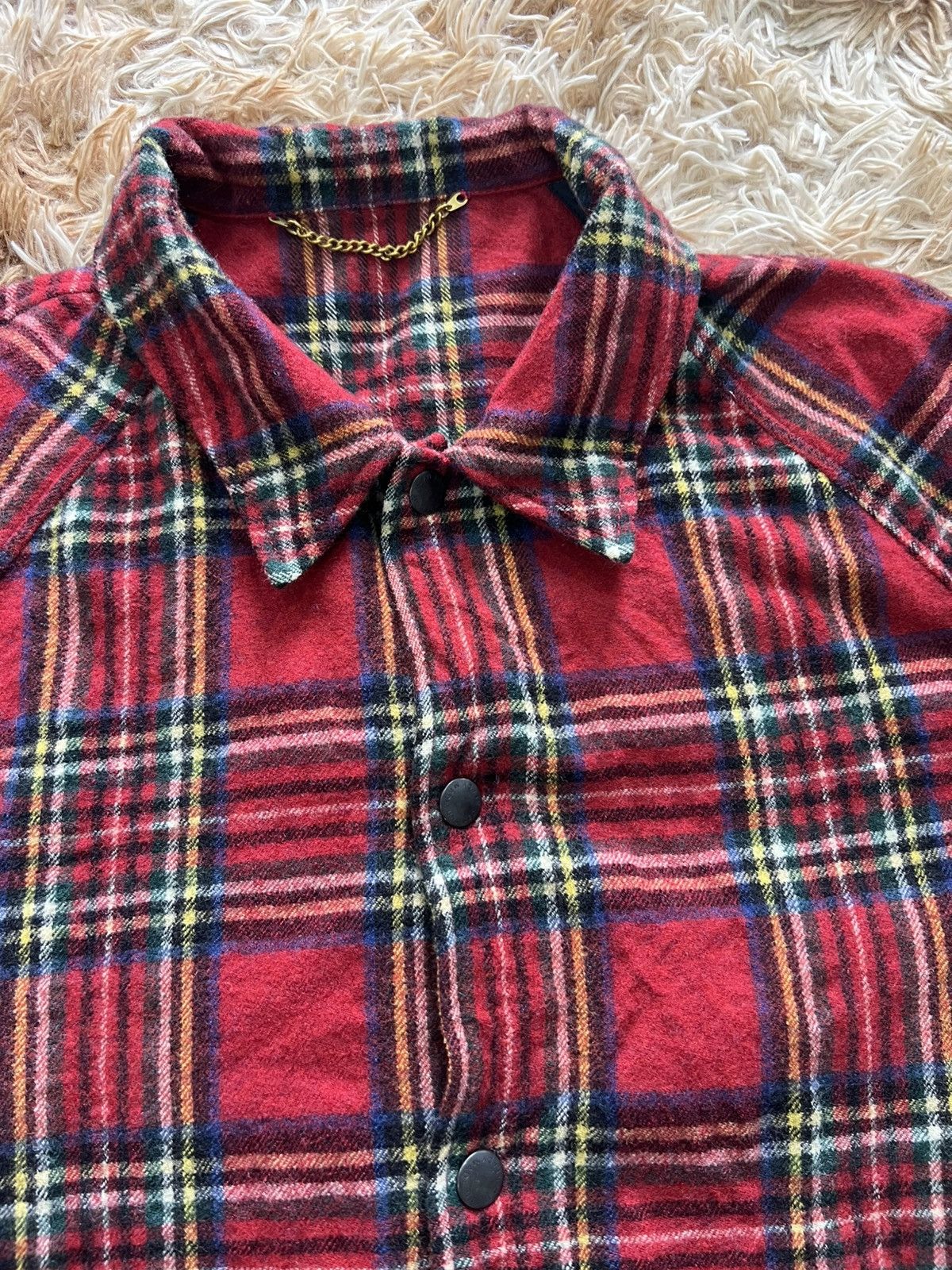 Unused Japan Unused Refinement Garments Wool Flannel Shirt Jacket Size US M / EU 48-50 / 2 - 3 Thumbnail