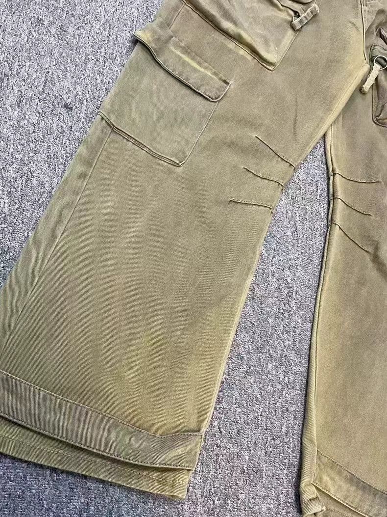 Japanese Brand × Jean Punk wasteland style dyed distressed multi-pocket jeans Size US 29 - 7 Thumbnail