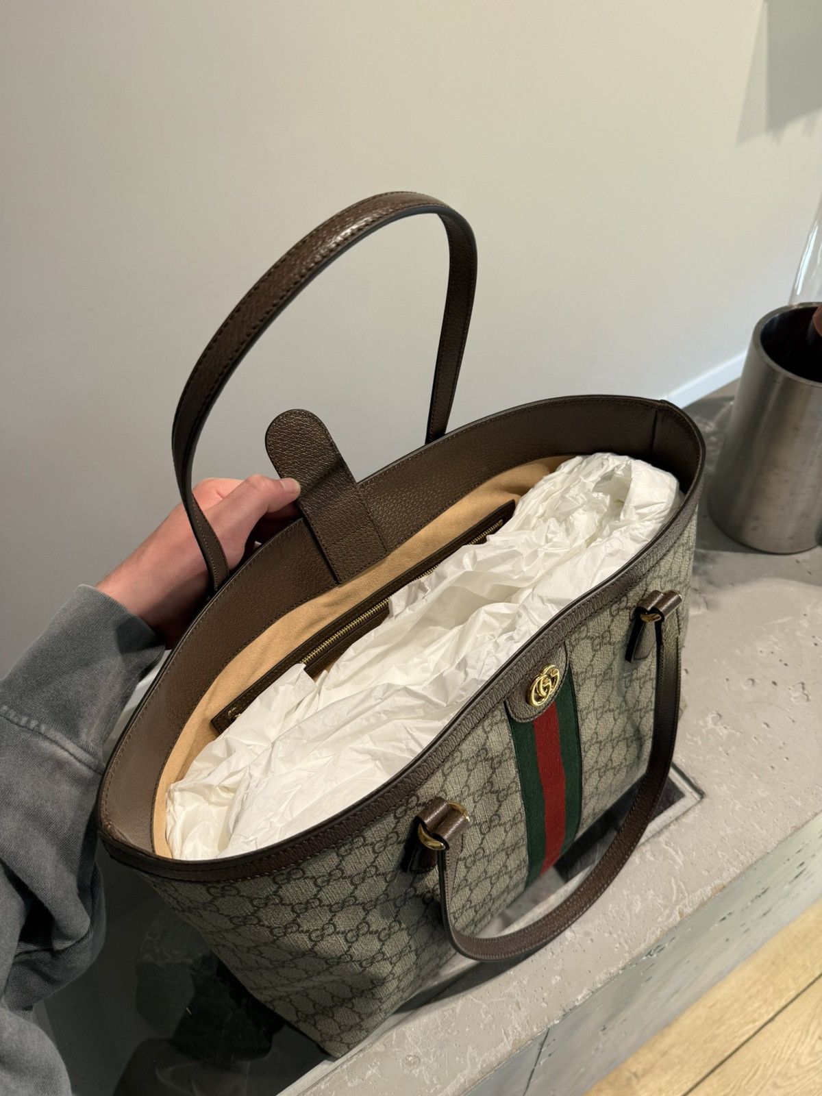 Gucci BNWT Gucci Ophidia Tote Shopper Bag Size ONE SIZE - 4 Thumbnail