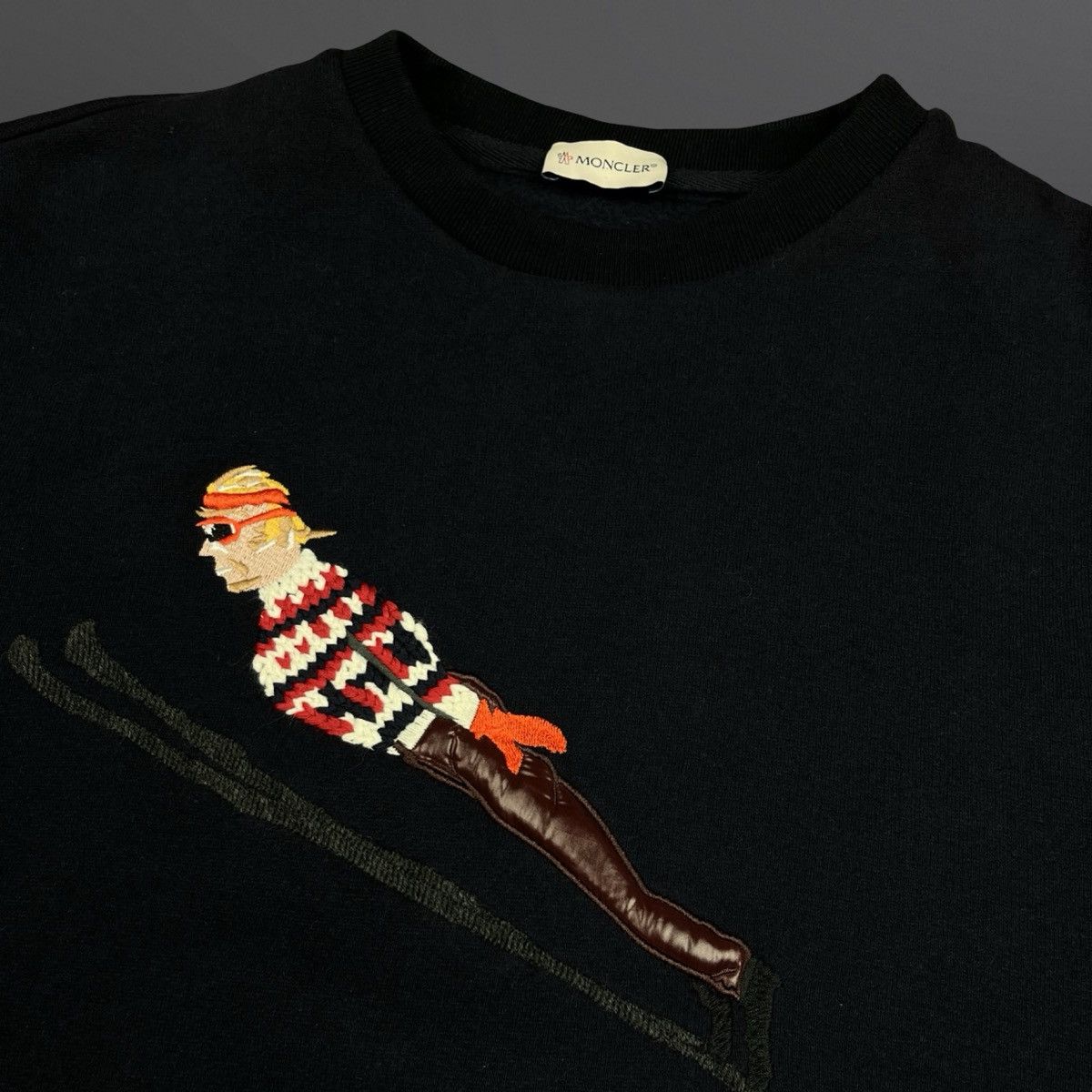 Moncler Moncler Embroidered Sweatshirt – Navy – Size XL Size US XL / EU 56 / 4 - 3 Thumbnail