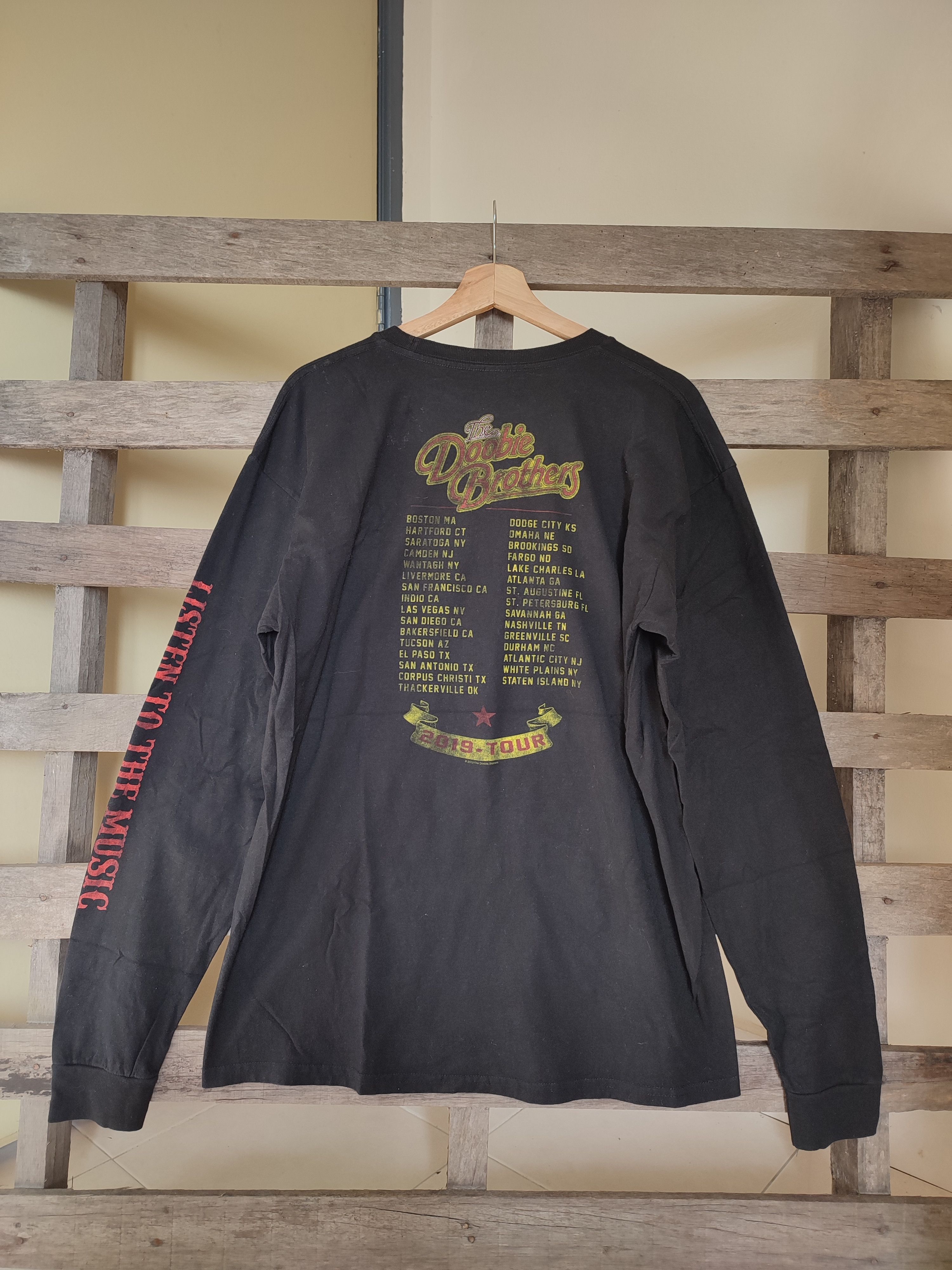 The Doobie Brothers 2019 Tour Black Long Sleeve