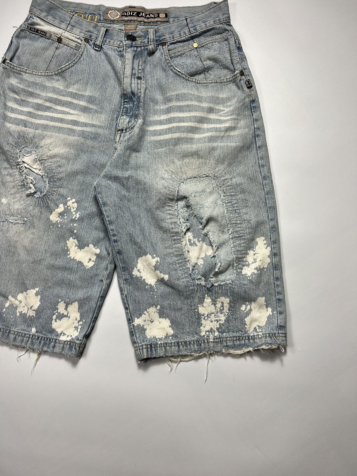 Vintage Vintage Noize Jeans Baggy Distressed Denim Shorts Size US 34 / EU 50 - 3 Thumbnail