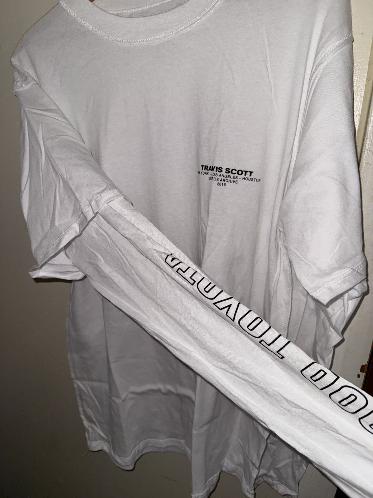 Travis Scott NEW Travis Scott l/s long sleeve tee tshirt! Hood Toyota DS! Size US M / EU 48-50 / 2 - 15 Thumbnail