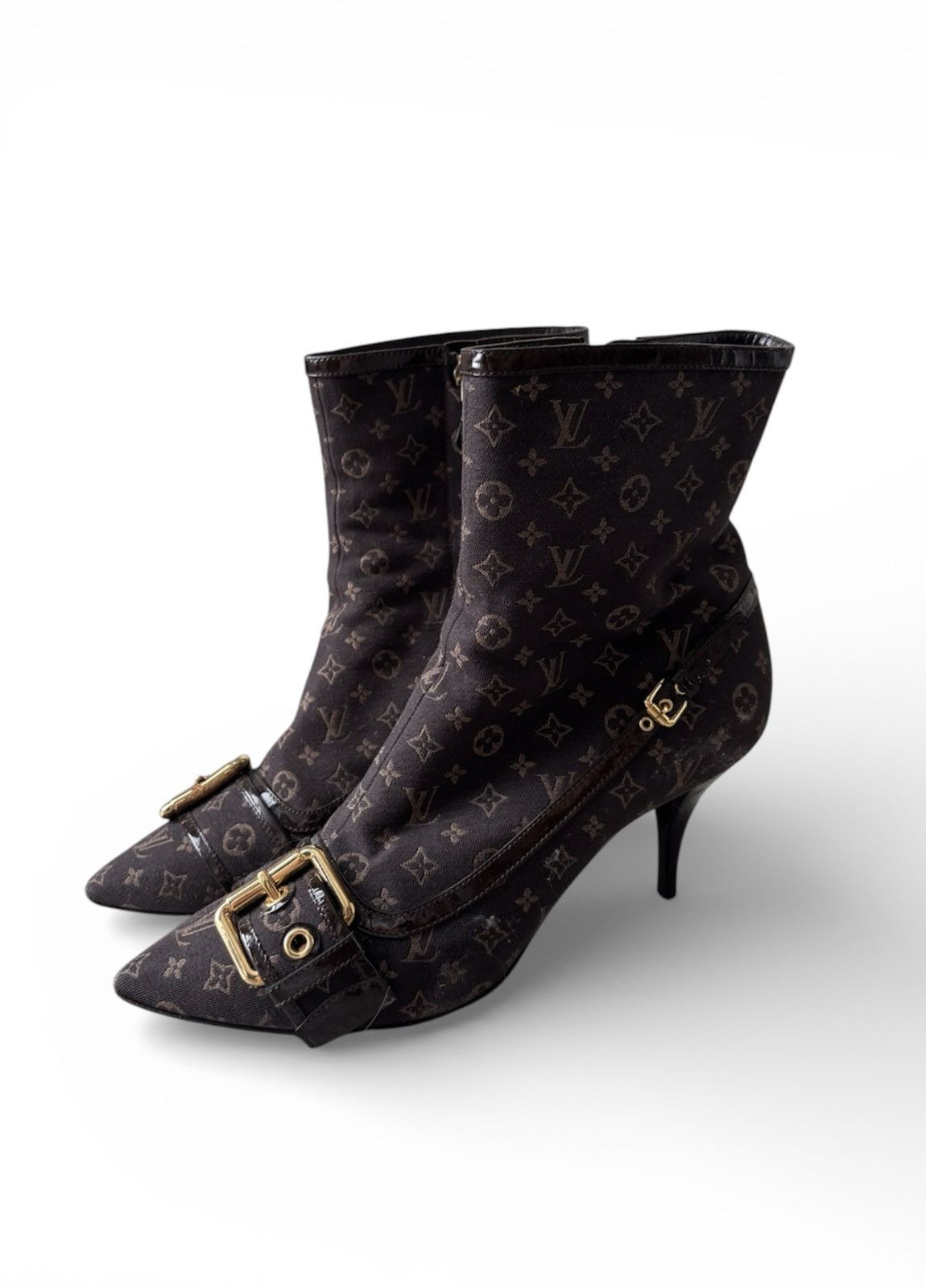 Louis Vuitton Louis Vuitton Monogram Heels Boots Size US 7 / IT 37 - 1 Thumbnail