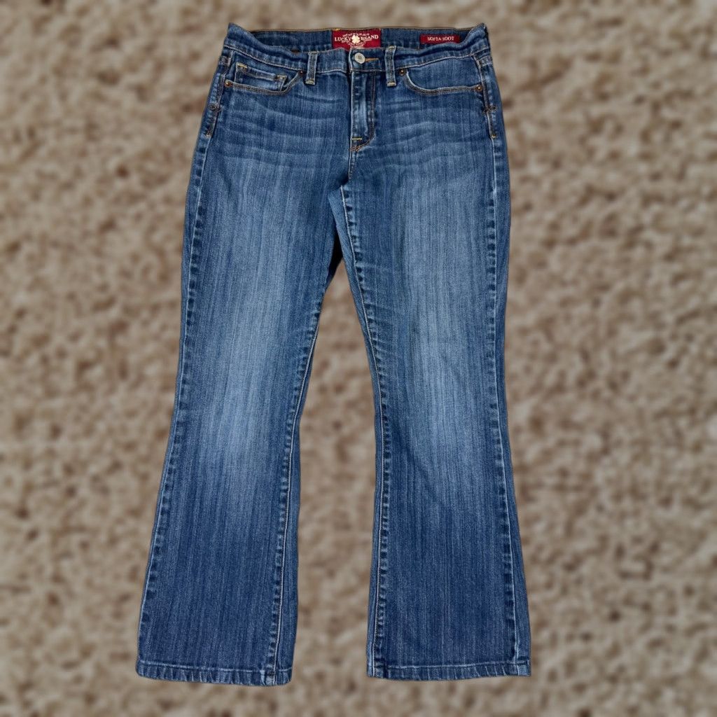 Lucky Brand Lucky Brand Women's Jeans 10 Blue Denim Bootcut Low Rise 27x27 Cotton Stretch Classic Size 32" / US 10 / IT 46 - 1 Thumbnail